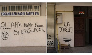 Diyarbarkır’da IŞİD imzalı duvar yazısı