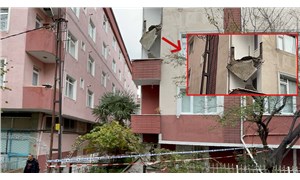 Güngören'de bir binanın balkonu çöktü: Bina boşaltıldı