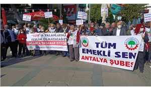 Tüm Emekli Sen’den Antalya’da TÜİK protestosu