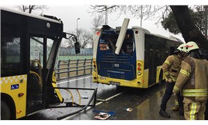 Sarıyer'de İETT otobüsleri çarpıştı: 4 yaralı