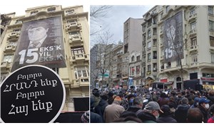 Hrant Dink, vurulduğu yerde anıldı: Faşizme inat kardeşimsin Hrant!