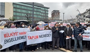 Üsküdar Sultan Murat halkından tapu protestosu