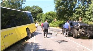 Sarıyer'de İETT otobüsü kaza yaptı: Yaralılar var