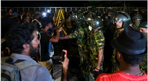 Sri Lanka'da protestoculara şafak baskını