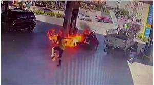 Aksaray'da benzin doldururken çakmak çakan adam alevler içerisinde kaldı