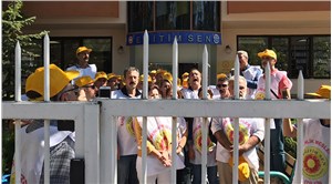 MEB'e yürümek isteyen öğretmenlere Eğitim-Sen Genel Merkezi'nde polis ablukası