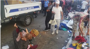 Adana’daki pazara zabıta müdahalesi: Eşyalara su sıkıldı