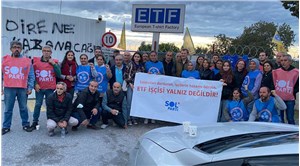 SOL Parti İstanbul İl Örgütü, direnişteki ETF işçilerini ziyaret etti
