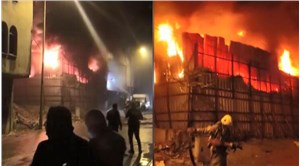 Sultangazi'de işçilerin kaldığı konteynerde yangın