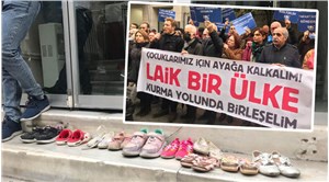 SOL Parti’den istismar skandalına protesto: Bakanlığın önüne çocuk ayakkabıları bıraktılar