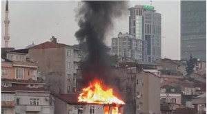 Kağıthane’de beş katlı binada yangın
