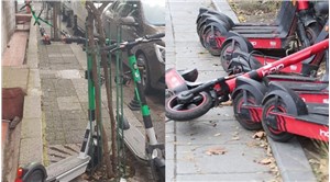 Kadıköy Belediyesi, kaldırımları işgal eden scooterları toplamaya başladı