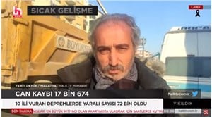 Deprem bölgesinde haber takibi yapan Halk TV muhabiri Ferit Demir: Polis arkamdan tekme attı