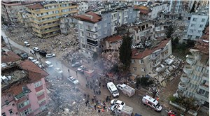 6.4lük depremin ardından Hataydaki enkaz alanı havadan görüntülendi