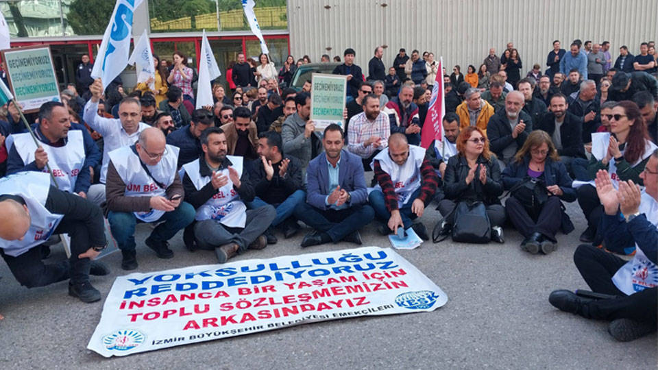 İzmir’de TİS eylemi: İşçiler, iş bırakacak