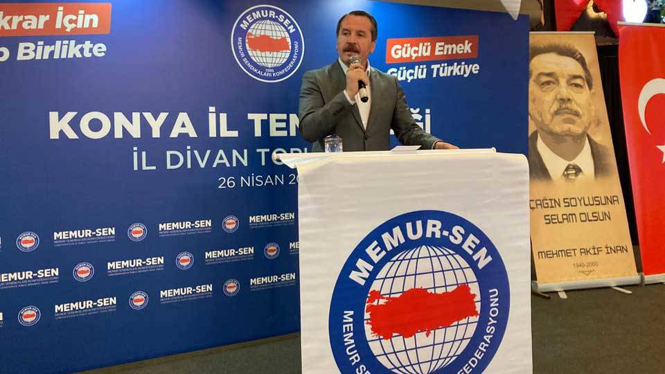 Memur-Sen Genel Başkanı "Kamuda gelir adaleti bozuldu" dedi, Erdoğan'a oy istedi