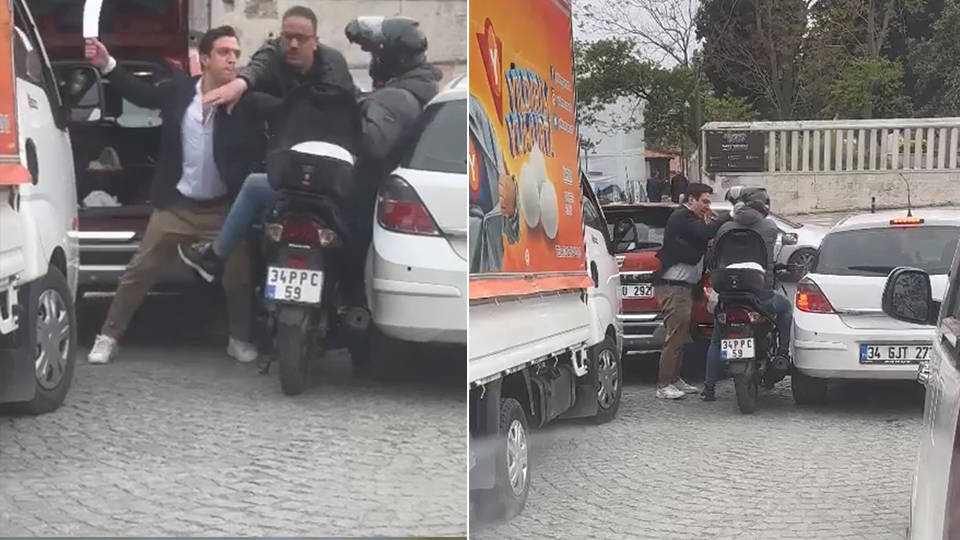 İstanbul'da motosikletli kuryeye satırlı saldırı