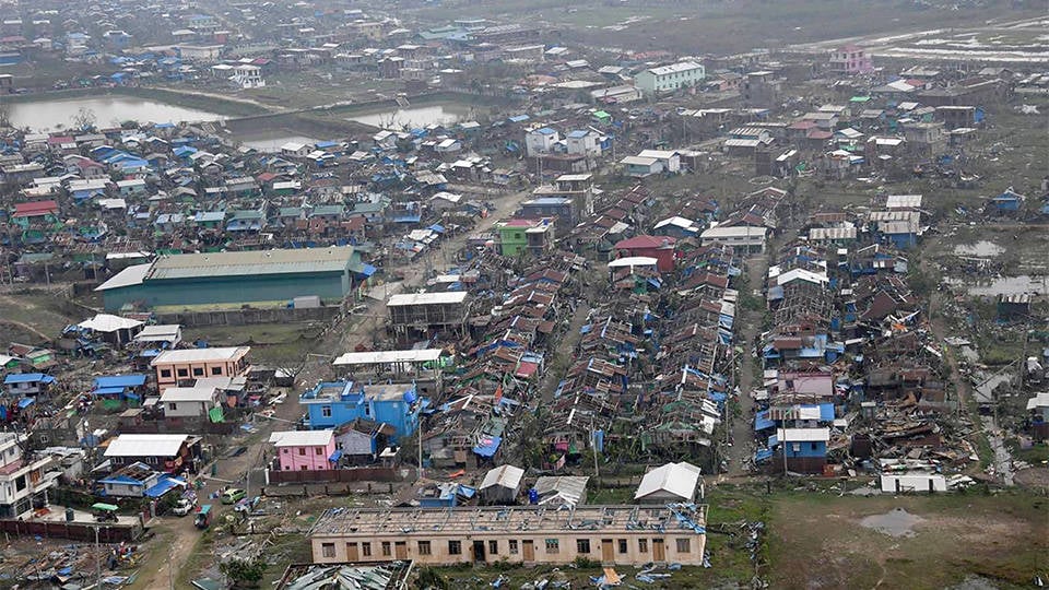 Kasırganın vurduğu Myanmar'da ölü sayısı 60'a yükseldi