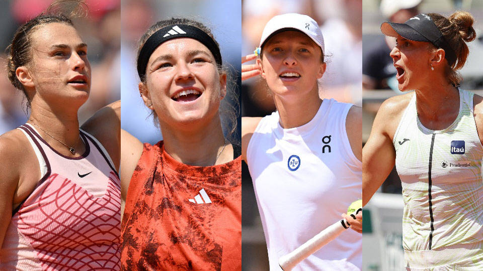 Roland Garros'ta kadınlar yarı final eşleşmeleri belli oldu