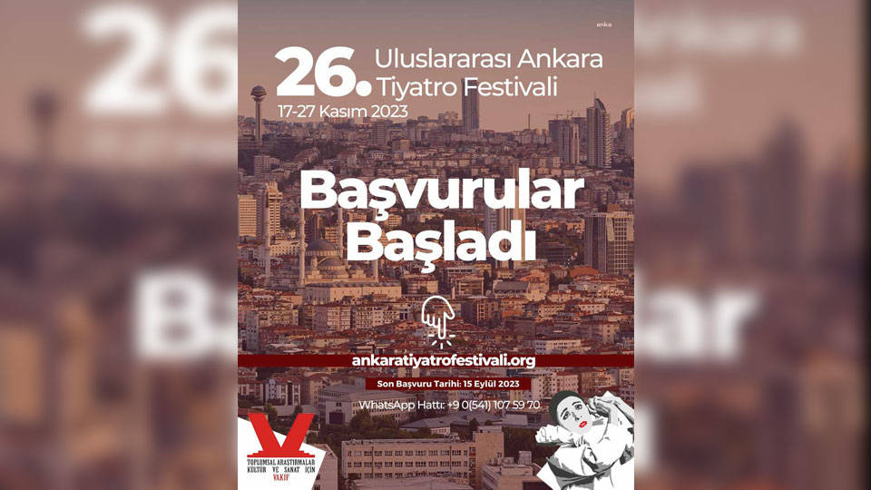 26. Uluslararası Ankara Tiyatro Festivali başvuruları başlıyor