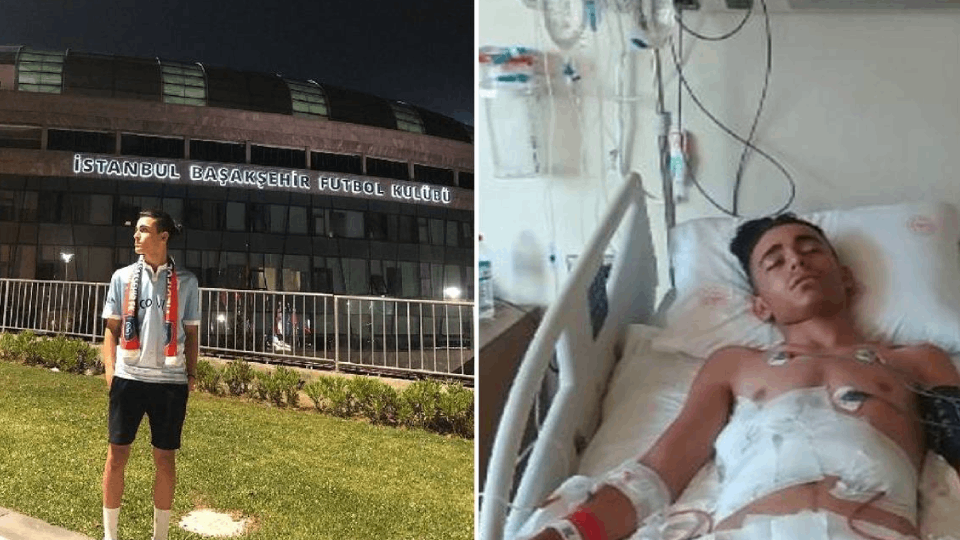 Başakşehir'in altyapısında oynayan 15 yaşındaki Ömer, bıçaklı saldırıya uğradı