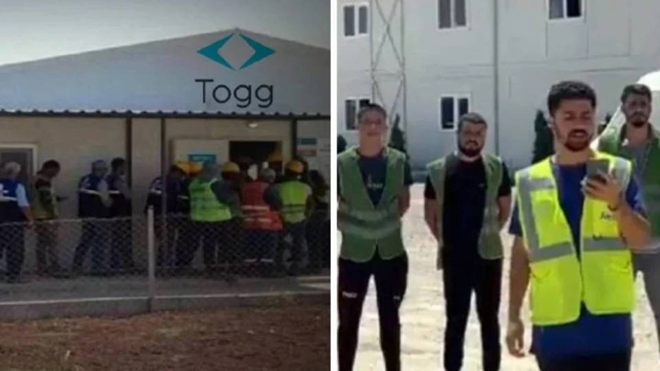 Togg fabrikası şantiyesinde işçiler grevde: "2 aydır maaşlarımızı alamıyoruz"