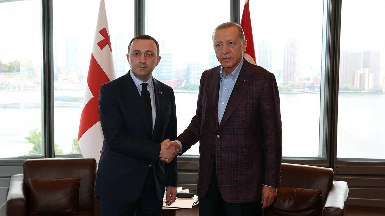 Cumhurbaşkanı Erdoğan ile Gürcistan Başbakanı Garibaşvili görüştü