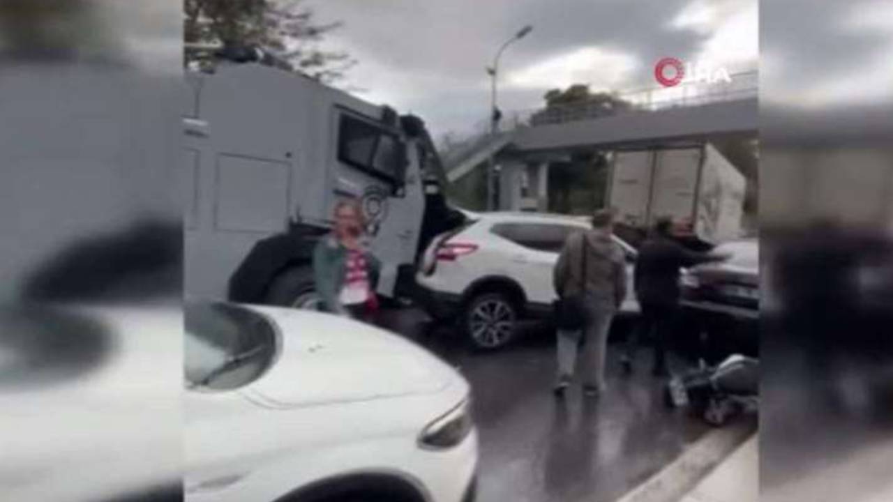 İstanbul'da freni tutmayan TOMA zincirleme kazaya neden oldu: 15 araç birbirine girdi