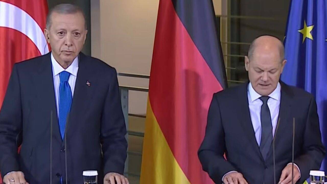 Erdoğan Almanya'da: Bizim İsrail'e borcumuz yok, borçlu olanlar rahat konuşamıyorlar