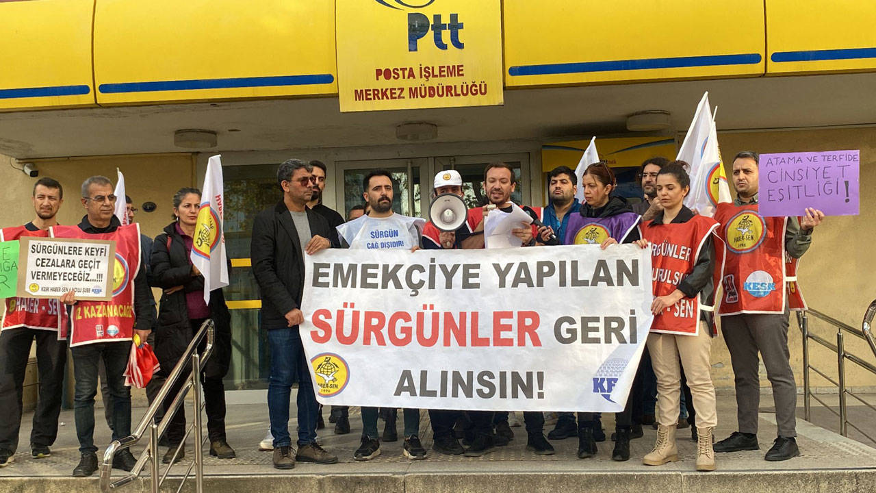 PTT’deki sürgünlere tepki