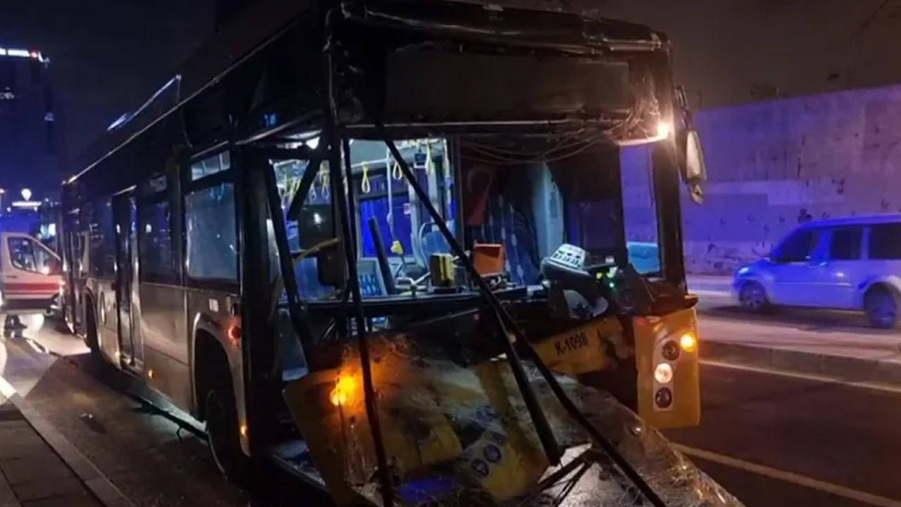 Şişli'de İETT otobüsü kaza yaptı: 9 kişi yaralı