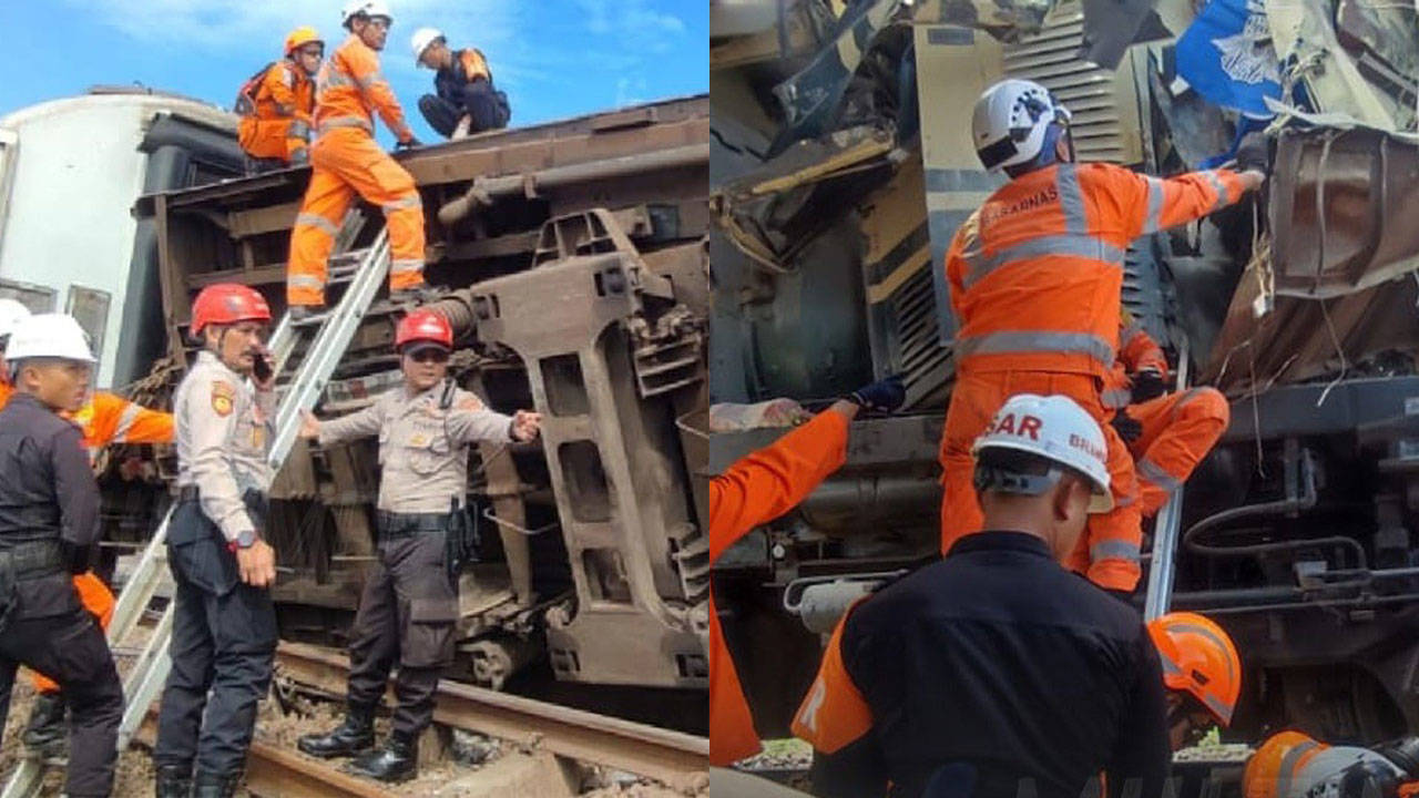 İki tren çarpışmıştı: Endonezya'daki kazada can kaybı arttı