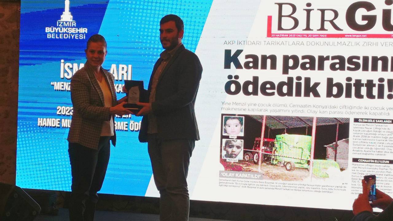 BirGün muhabiri İsmail Arı, Barış Selçuk Gazetecilik ödülünü aldı: "Ödülümü cemaat-tarikat karanlığına hapsedilen çocuklara adıyorum"