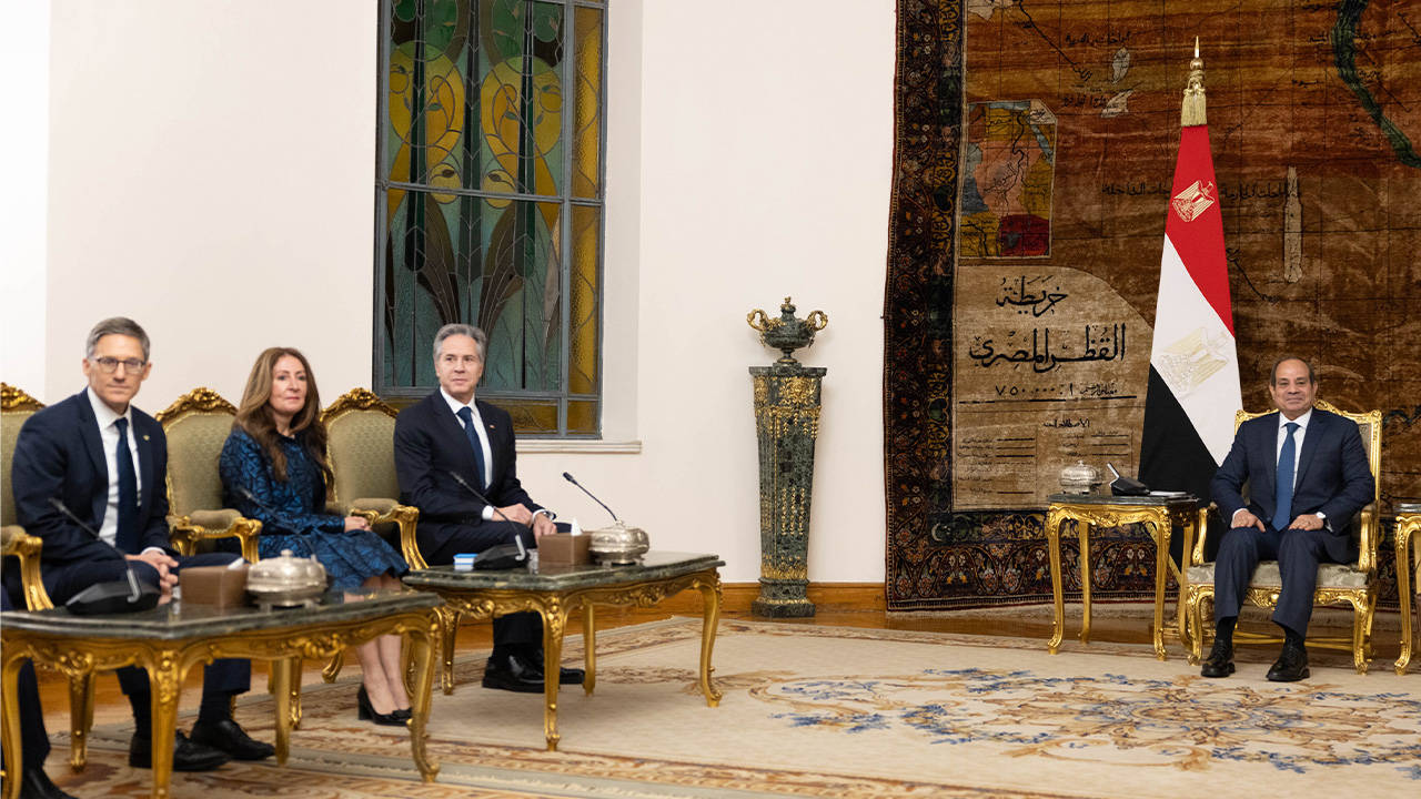 ABD Dışişleri Blinken, Mısır Cumhurbaşkanı es-Sisi ile görüştü