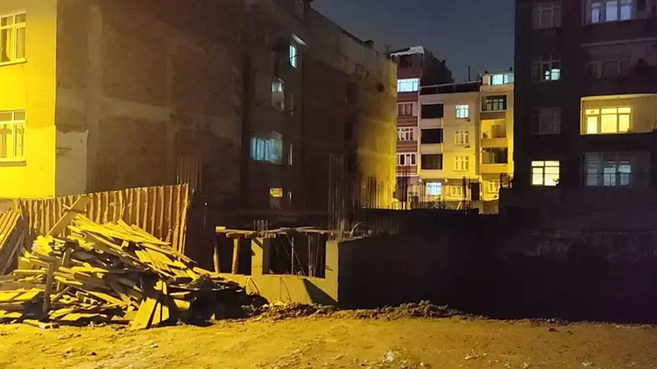 Gaziosmanpaşa'da inşaat temelinde toprak kayması: İki bina tahliye edildi