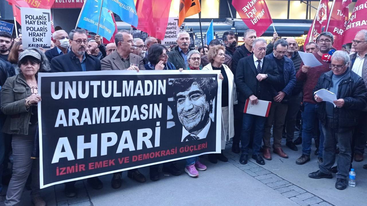 Hrant Dink İzmir'de anıldı: "Kardeşliğin egemen olduğu ülkeye inşa edeceğiz"