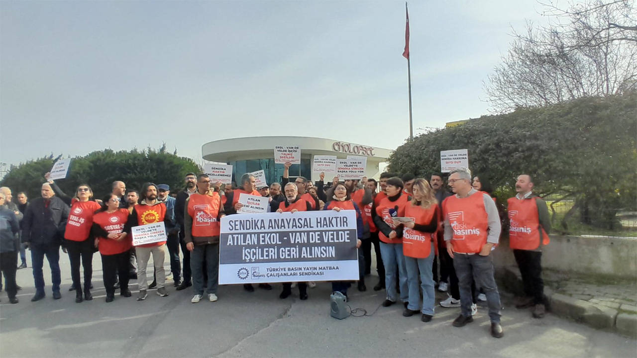 Ekol Ofset’teki sendikalı işçi kıyımına tepki: Sendika Anayasal haktır