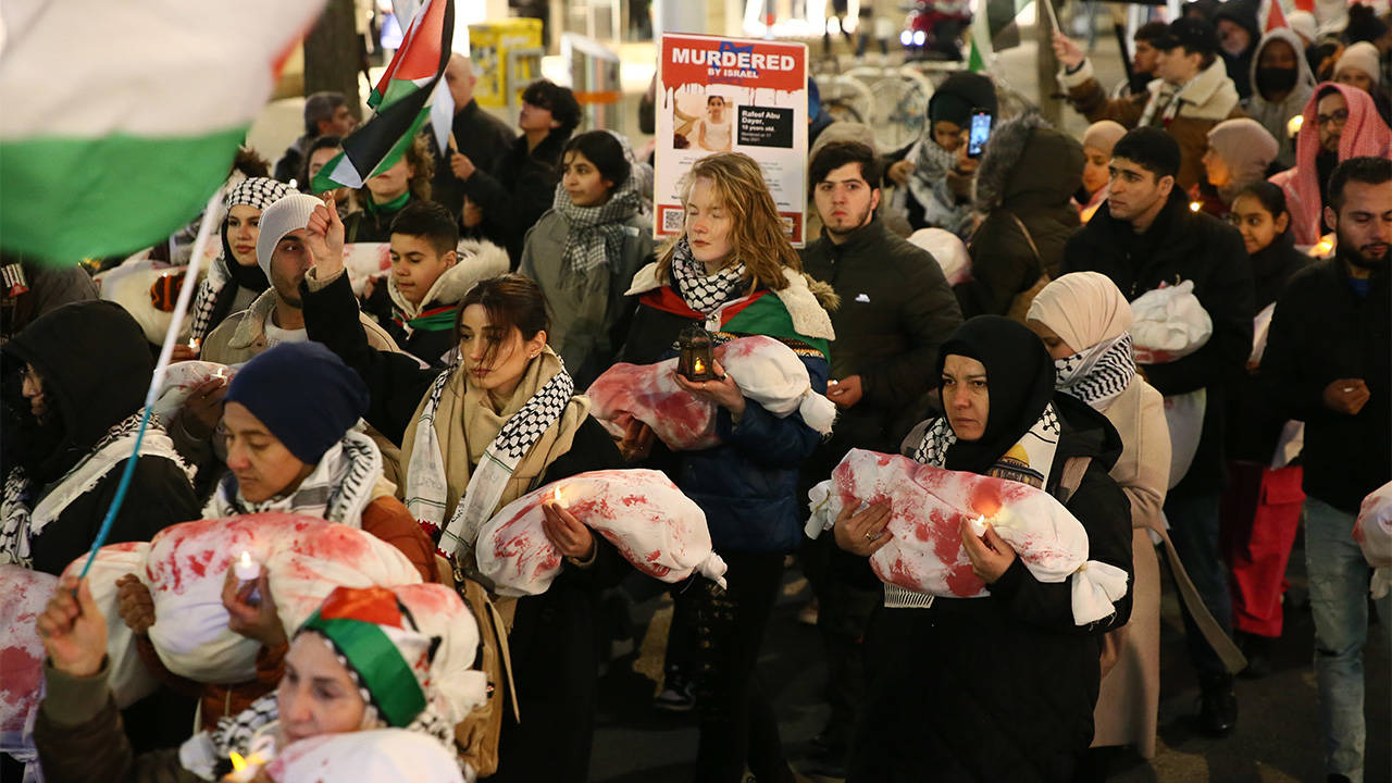 Avusturya’da Filistinliler için 'hüzün yürüyüşü'