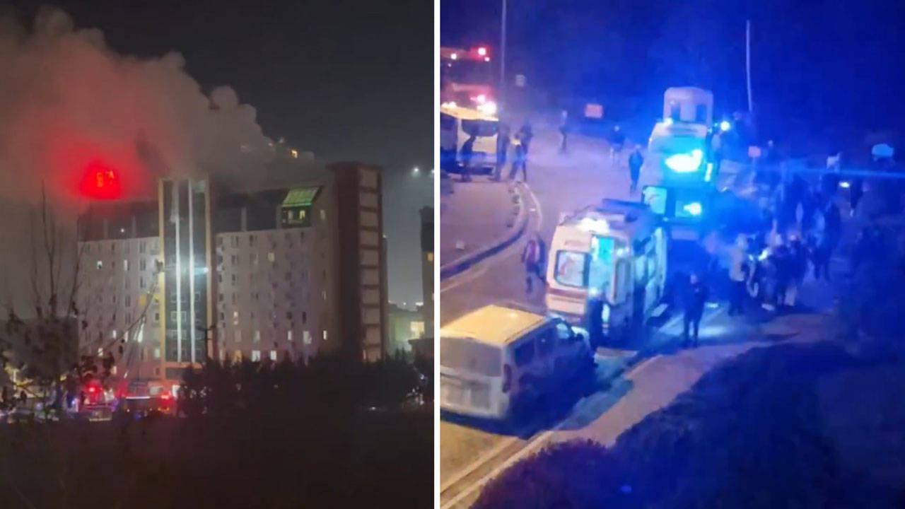 İstanbul'da 11 katlı rezidansta yangın: Mahsur kalan 40 kişi kurtarıldı
