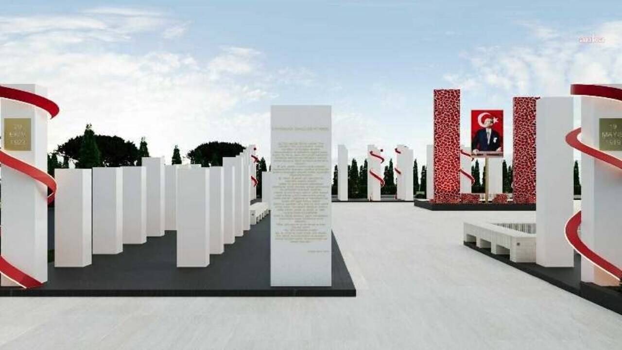 AKP'li belediye mahkeme kararını dinlemedi, Atakum'daki 100. yıl anıtını yıktı