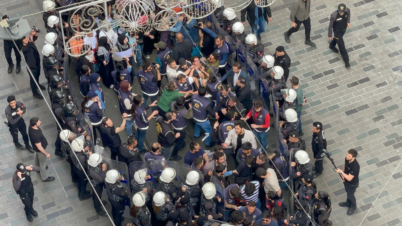 Taksim'de İsrail protestosu: Gözaltılar serbest bırakıldı
