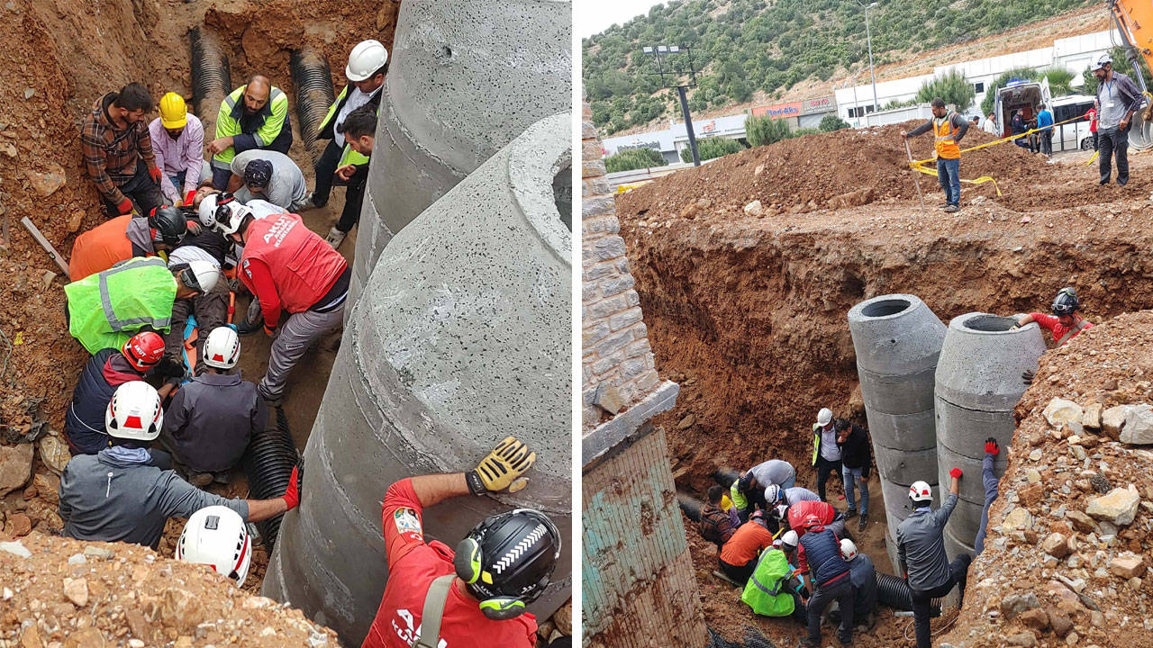 Bodrum’da inşaatta göçük: 2 işçi yaralandı