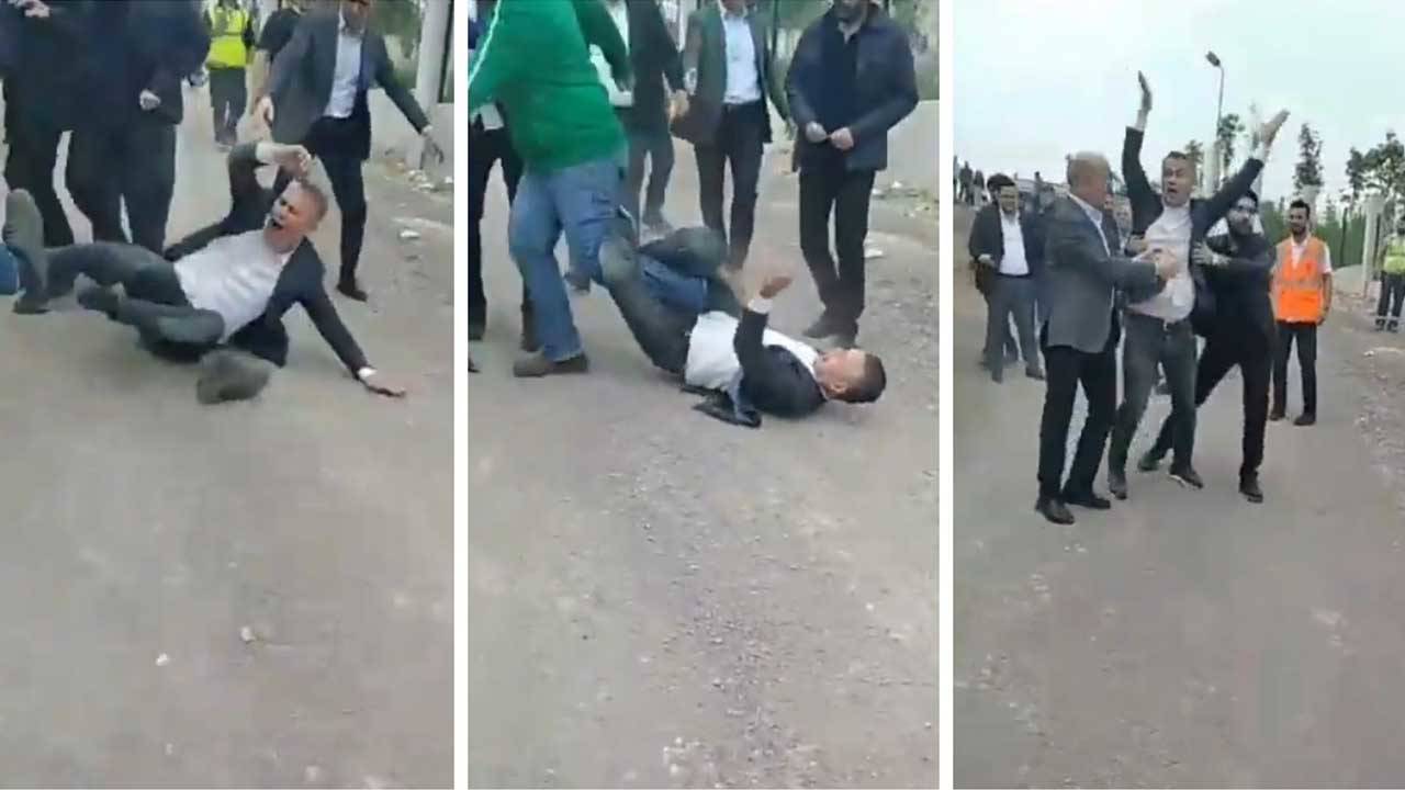 AKP'li meclis üyesi kendini yere atıp yuvarlandı