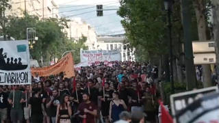 Yunanistanda kitlesel tekne faciası protestosu