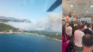 İzmir’deki orman yangını nedeniyle iptal edilen uçak seferleri normale döndü