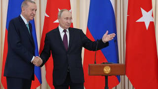 Erdoğan, Rusyadan ayrıldı