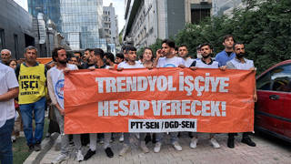 Trendyol işçileri, direnişin 15. gününde genel merkez önünde