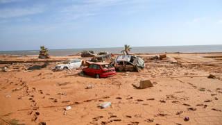 Libyada selin en çok etkilediği Derne için karantina kararı