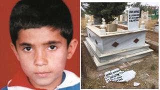 12 yaşındayken 13 kurşunla katledilen Uğur Kaymaz ve babasının mezarına saldırı