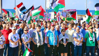 Küba halkı, Devlet Başkanı Canelin de katılımıyla Filistine destek için yürüdü